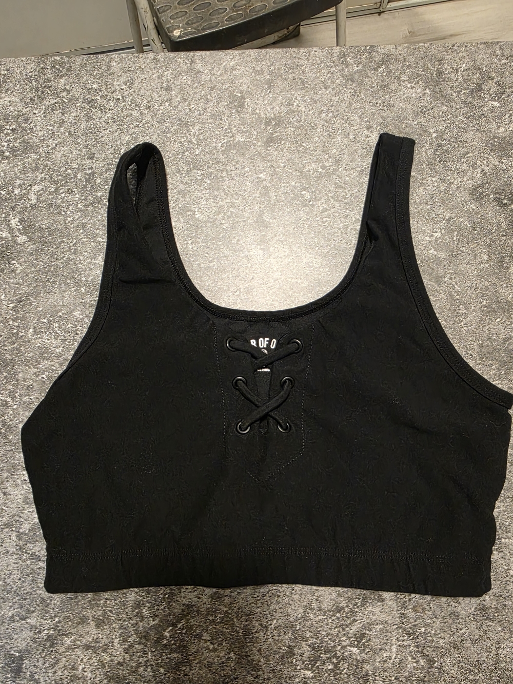 Year of Ours Black Football Top
